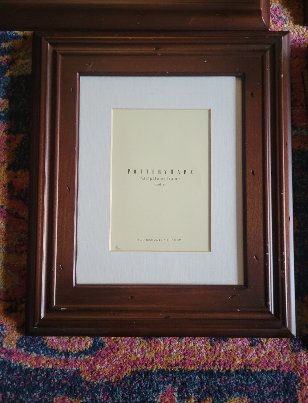 1 Pottery Barn Hampstead Frame Dark Wood 5x7